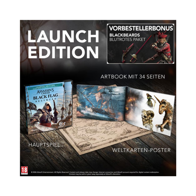 Assasins Creed: Black Flag Resynced Launch Edition - Playstation 5