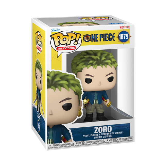 NETFLIX: ONE PIECE (LA) - POP FUNKO VINYL FIGURE 1879 ZORO 9CM - Figuren