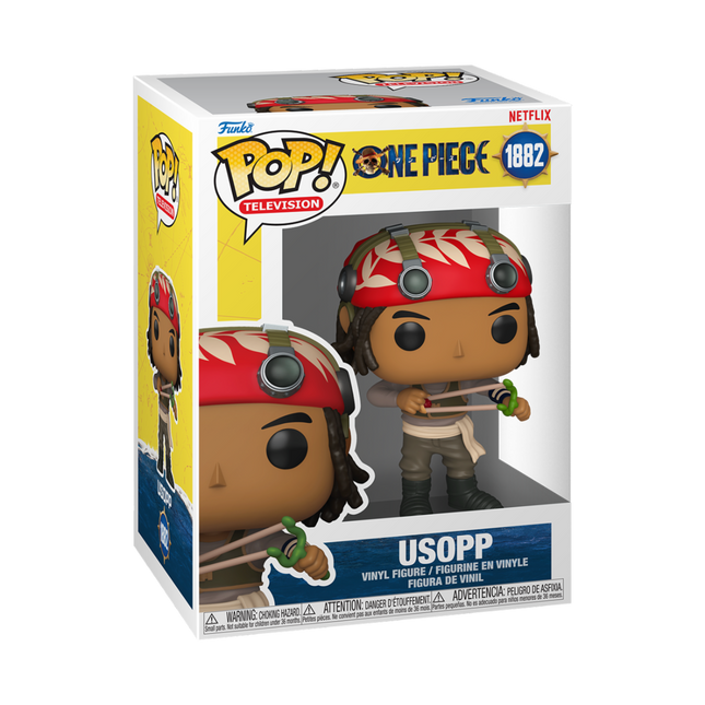 NETFLIX: ONE PIECE (LA) - POP FUNKO VINYL FIGURE 1882 USOPP 9CM - Figuren