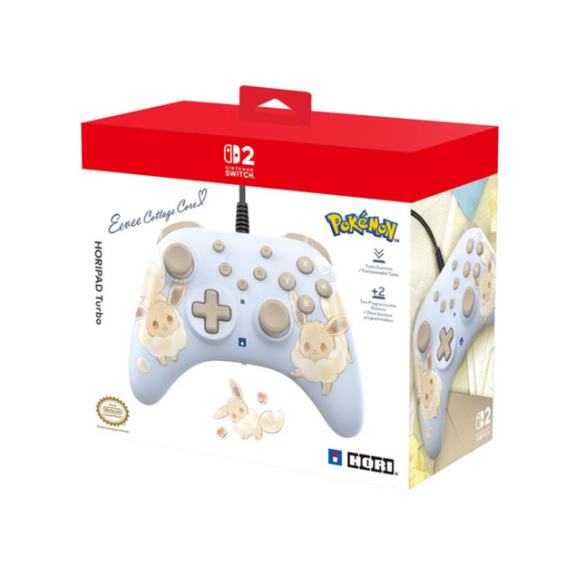 Nintendo Switch 2 Controller Horipad Evoli Cottage Core - Nintendo Switch Zubehör